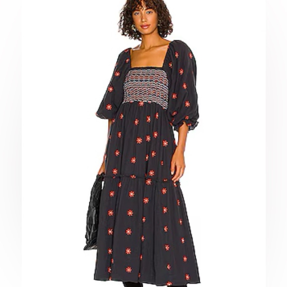 Dahlia Embroidered Maxi Dress in Black Combo
FREE PEOPLE